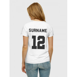  Tricou personalizat de damă cu număr